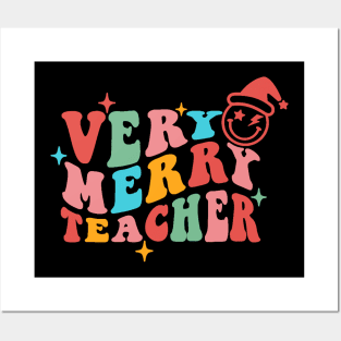 Very Merry Teacher Christmas Posters and Art